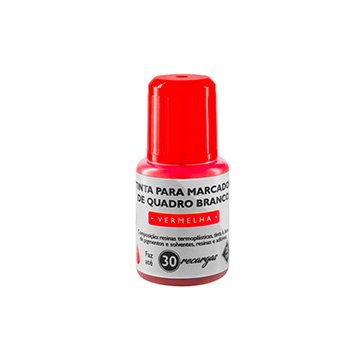 Tinta para Marcador de Quadro Branco BRW Vermelha 20ml