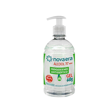 Álcool Gel 70°  PUMP Nova Era 440g