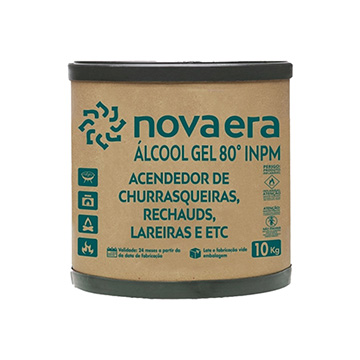Álcool Gel Acendedor  80°  Nova Era 10kg
