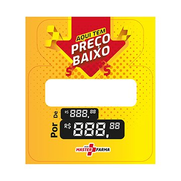Etiquetas de Preço MasterFarma G PCT 50UN