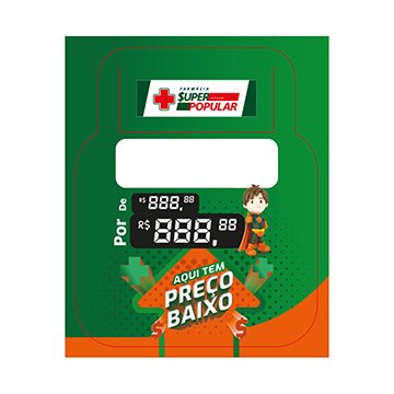 Etiquetas de Preço Super Popular M PCT 100UN