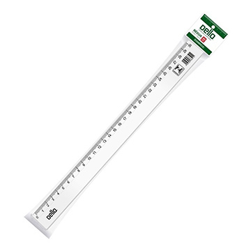 Régua Plástica 30cm Dello Cristal 1,8mm 30cm