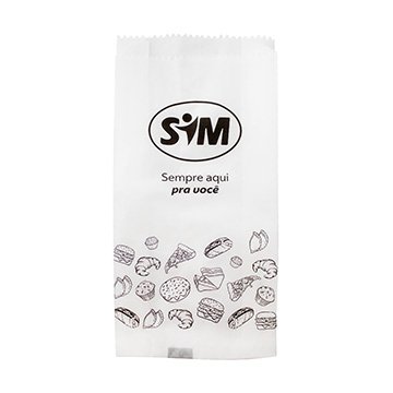 Saco de Lanche SIM Grande 14x25cm CX 1000UN