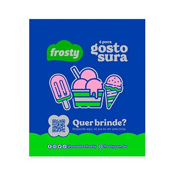 Saco Plástico Térmico Delivery Frosty 22,5x22CM PCT 1000UN