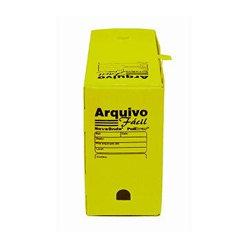 Arquivo Morto Polibras 350x130x250mm Amarelo 10UN