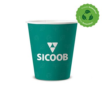 Copo de Papel Sicoob 110ml PCT 50UN