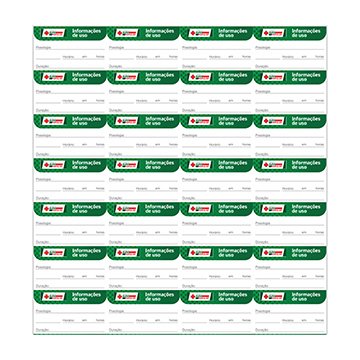 Etiqueta Posologia SUPER POPULAR PCT 100Fls