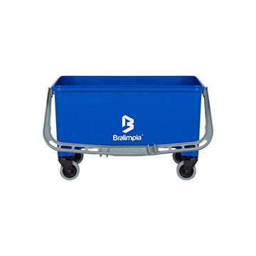 Balde Aplicador de Cera com Rodízio Azul 30L