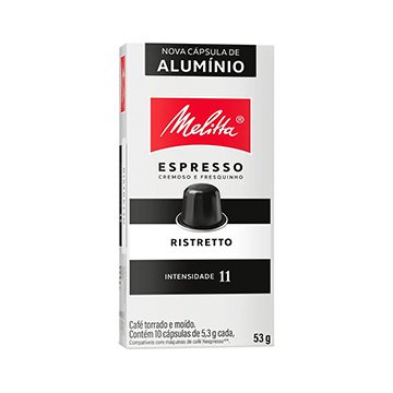 Capsula Melitta Ristretto Intensidade 11 CX 10UN