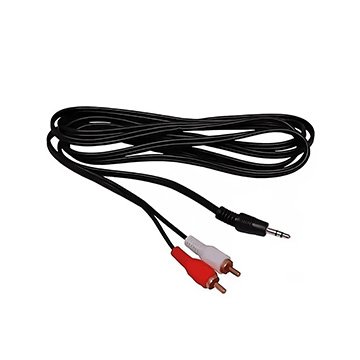 Cabo de Áudio Estéreo P2 x RCA 1,5m