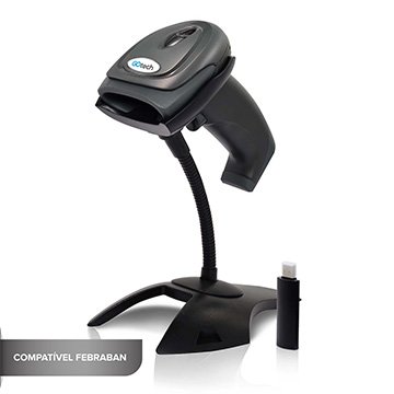 Leitor de Código de Barras 1D Febraban Sem Fio e USB | Go Tech