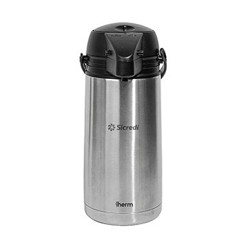 Garrafa Térmica Inquebrável Inox Sicredi 1,9L V2