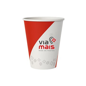 Copo de Papel Via Mais RP 180ml PCT 50UN