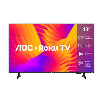 Smart TV 43" Full HD | AOC 43S5155 Roku