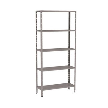 Estante em Aço Cinza EAF001 com 5 Prateleiras