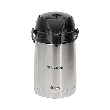 Garrafa Térmica Inquebrável Inox Sicoob 1L V2