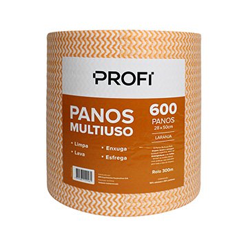 Pano Descartável Laranja 35g/m2 Rolo 0,28x300m | Profi