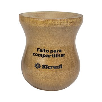 Cuia Madeira Imbuia Sicredi