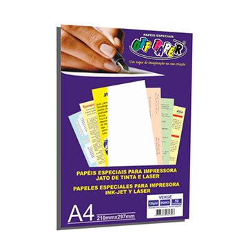 Papel Vergê Off Paper A4 Branco 120G PCT 50FLS