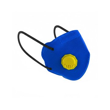 Respirador Azul PFF2 Semi Facial  c/ Elástico e Válvula